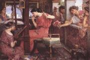 John William Waterhouse Penelope and thte Suitor (mk41) Sweden oil painting artist